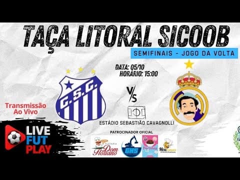 TAÇA LITORAL SICOOB 2025 Transmissão ao vivo de LiveFutPlay